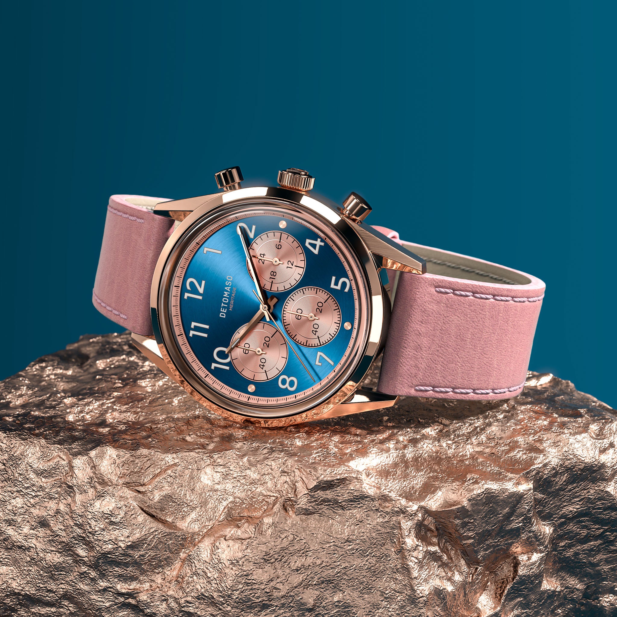 Heritage Chronograph – Rose Blue