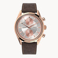ARMONIA CHRONOGRAPH ROSE - Leather Dark Brown Soft - Detomaso Watches