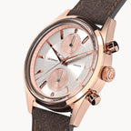 ARMONIA CHRONOGRAPH ROSE - Leather Dark Brown Soft - Detomaso Watches