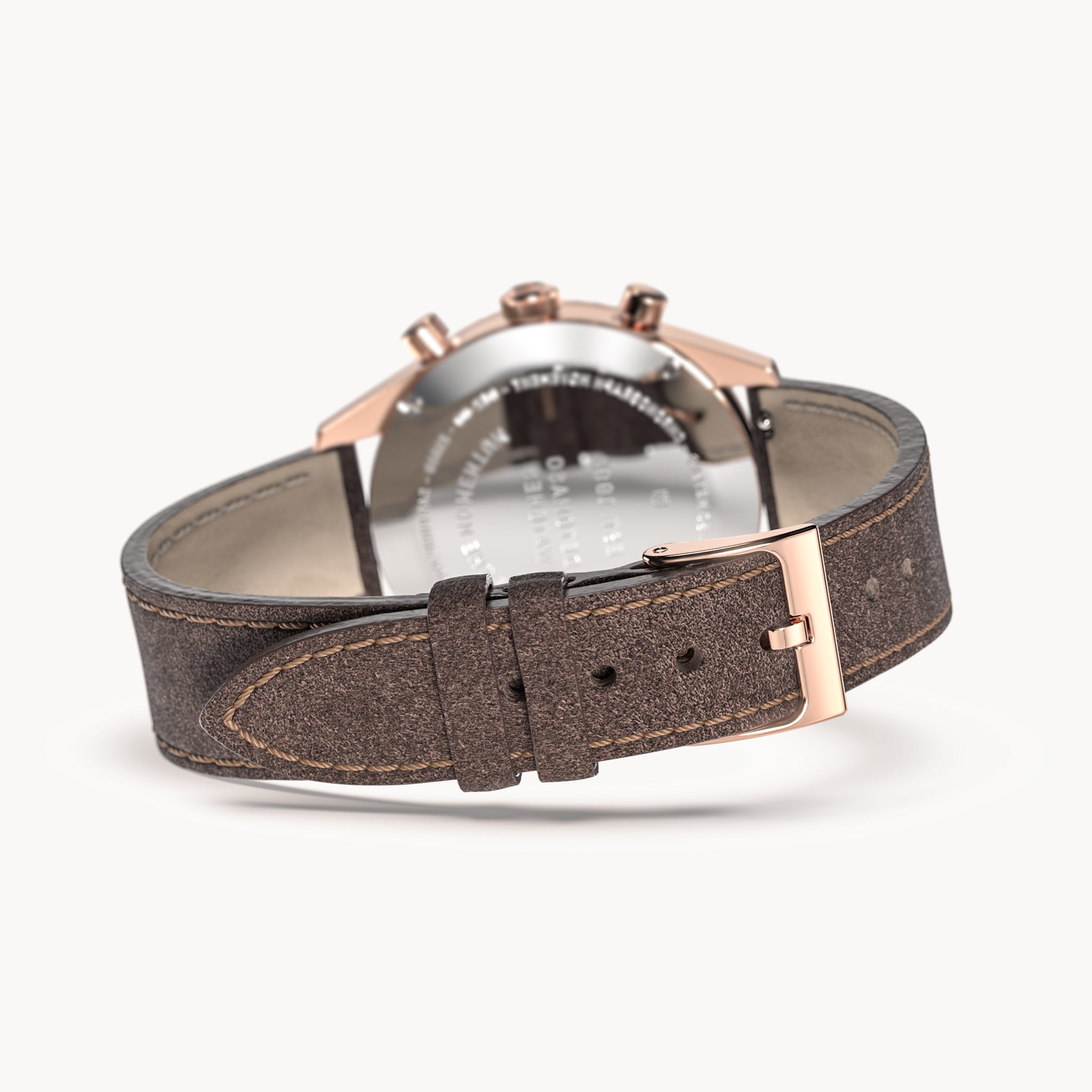 ARMONIA CHRONOGRAPH ROSE - Leather Dark Brown Soft - Detomaso Watches