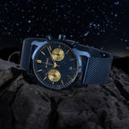 SORPASSO CHRONO STELLA ORO - Mesh Blue Glossy - Detomaso Watches