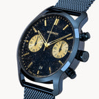 SORPASSO CHRONO STELLA ORO - Mesh Blue Glossy - Detomaso Watches