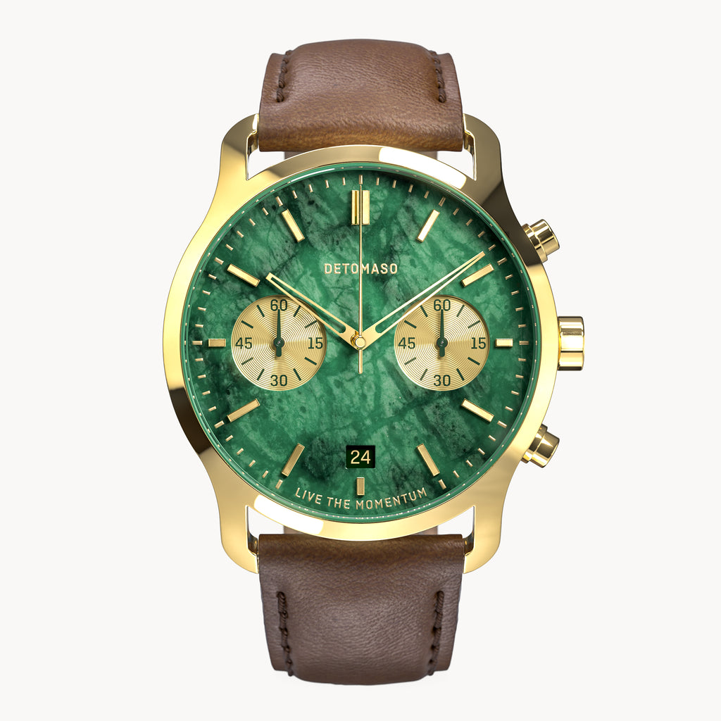 SORPASSO CHRONO LUSSO - Leather Dark brown Classic - Detomaso Watches