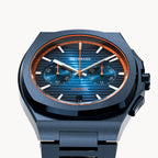 VOLTRE CHRONOGRAPH FIRST EDITION BLUE ORANGE - Stainless steel Blue Brushed Matte - Detomaso Watches