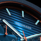 VOLTRE CHRONOGRAPH FIRST EDITION BLUE ORANGE - Stainless steel Blue Brushed Matte - Detomaso Watches