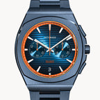 VOLTRE CHRONOGRAPH FIRST EDITION BLUE ORANGE - Stainless steel Blue Brushed Matte - Detomaso Watches