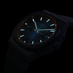 VOLTRE CHRONOGRAPH FIRST EDITION BLUE ORANGE - Mesh Blue Brushed Matte - Detomaso Watches