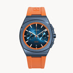 VOLTRE CHRONOGRAPH FIRST EDITION BLUE ORANGE - reTPU Orange Matte - Detomaso Watches