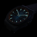 VOLTRE CHRONOGRAPH FIRST EDITION BLUE ORANGE - Leather Blue Venere - Detomaso Watches