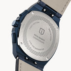 VOLTRE CHRONOGRAPH FIRST EDITION BLUE ORANGE - Leather Blue Venere - Detomaso Watches