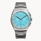 VOLTRE CHRONOGRAPH FIRST EDITION MINTY BLUE - Stainless steel Silver Matte - Detomaso Watches