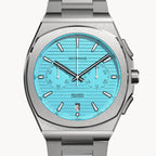 VOLTRE CHRONOGRAPH FIRST EDITION MINTY BLUE - Stainless steel Silver Matte - Detomaso Watches