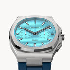 VOLTRE CHRONOGRAPH FIRST EDITION MINTY BLUE - reTPU Blue Matte - Detomaso Watches