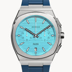 VOLTRE CHRONOGRAPH FIRST EDITION MINTY BLUE - reTPU Blue Matte - Detomaso Watches
