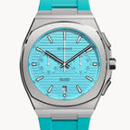 VOLTRE CHRONOGRAPH FIRST EDITION MINTY BLUE - reTPU Turquoise Matte - Detomaso Watches