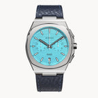 VOLTRE CHRONOGRAPH FIRST EDITION MINTY BLUE - Leather Blue Venere - Detomaso Watches