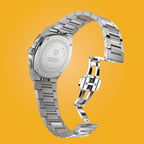 VOLTRE CHRONOGRAPH FIRST EDITION GIALLO - Stainless steel Silver Matte - Detomaso Watches