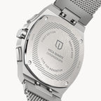VOLTRE CHRONOGRAPH FIRST EDITION GIALLO - Mesh Silver Brushed - Detomaso Watches