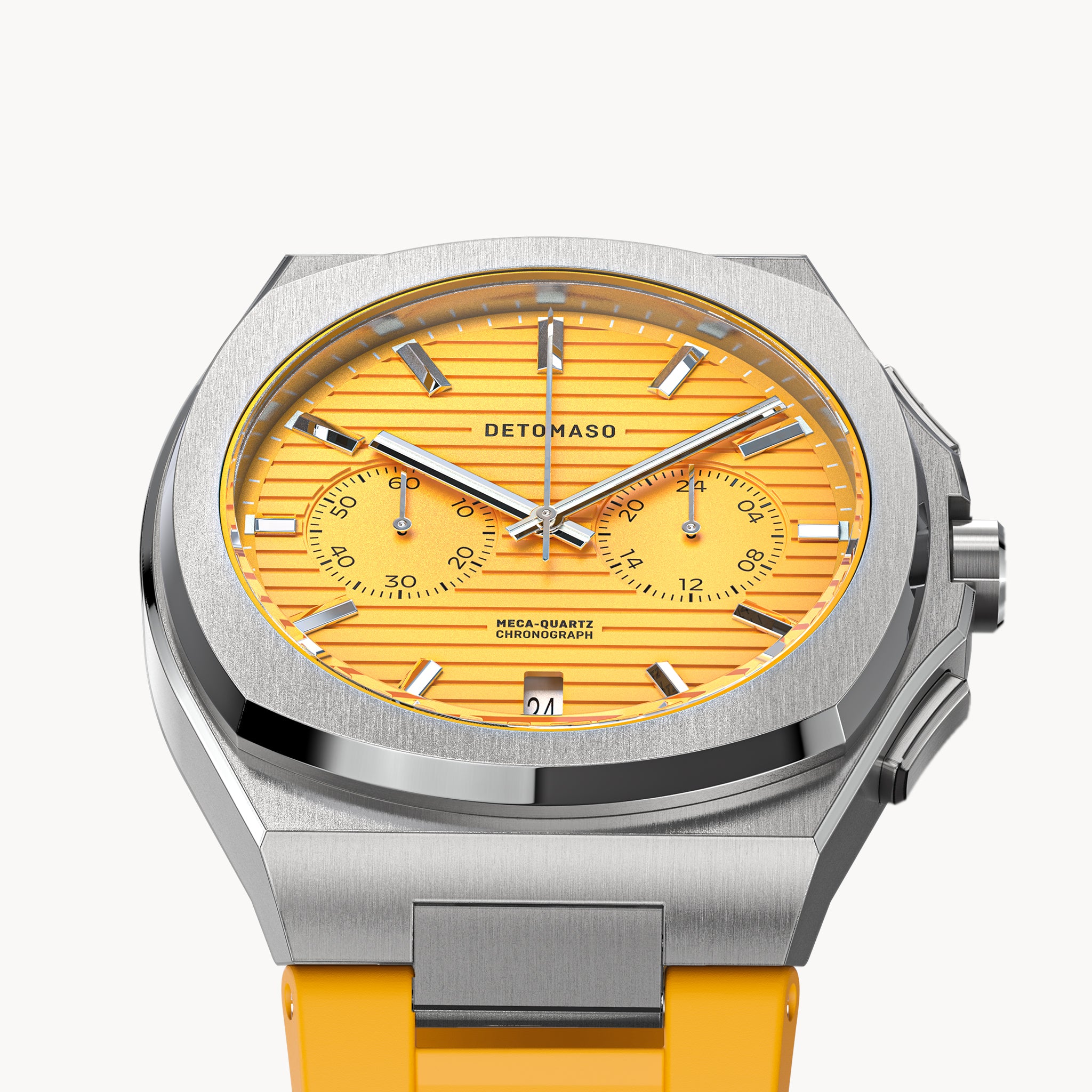 VOLTRE CHRONOGRAPH FIRST EDITION GIALLO - reTPU Yellow Matte - Detomaso Watches