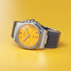 VOLTRE CHRONOGRAPH FIRST EDITION GIALLO - Leather Blue Venere - Detomaso Watches