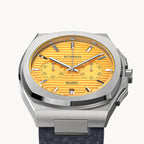 VOLTRE CHRONOGRAPH FIRST EDITION GIALLO - Leather Blue Venere - Detomaso Watches