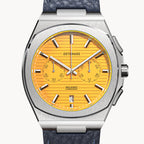 VOLTRE CHRONOGRAPH FIRST EDITION GIALLO - Leather Blue Venere - Detomaso Watches