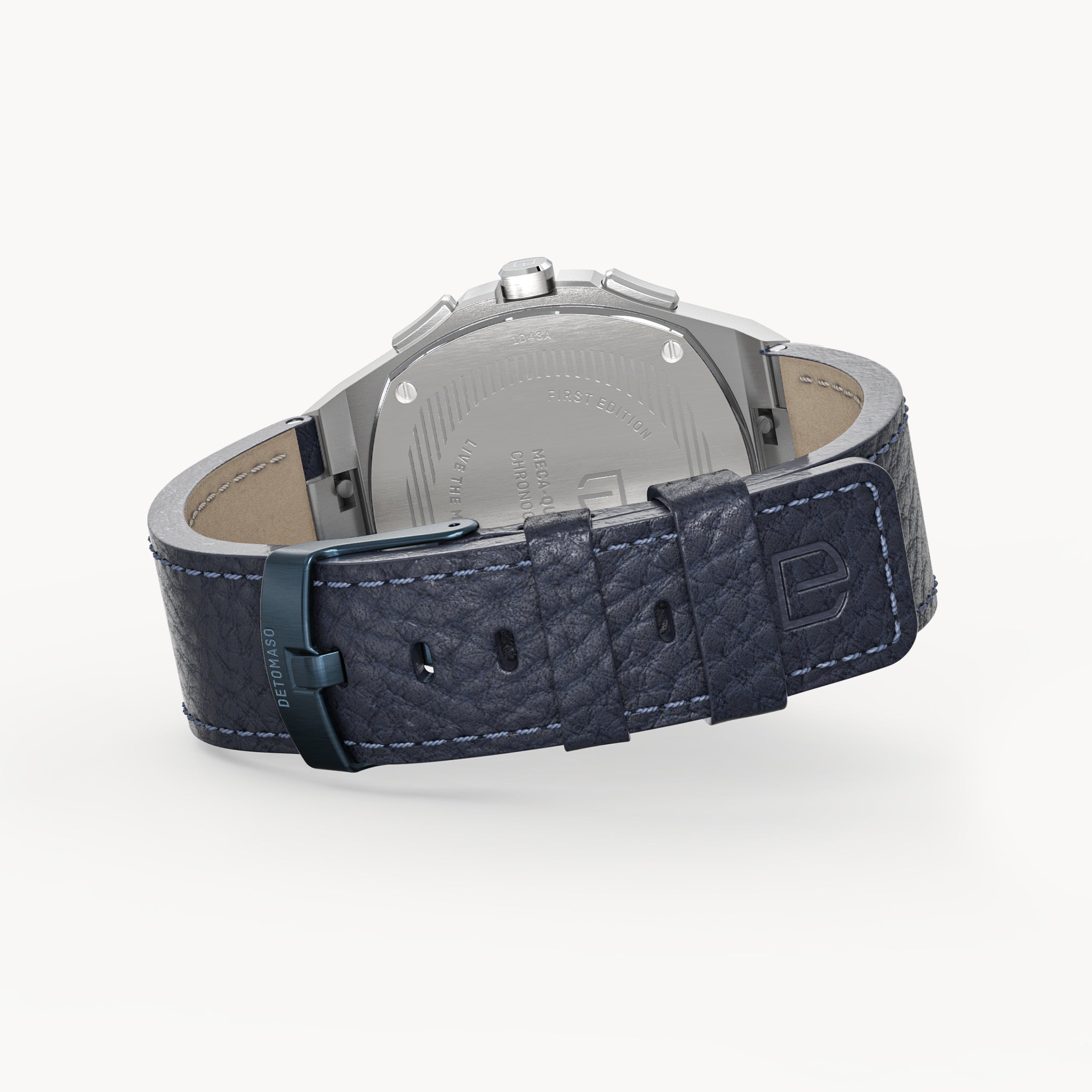 VOLTRE CHRONOGRAPH FIRST EDITION GIALLO - Leather Blue Venere - Detomaso Watches