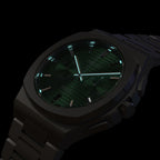 VOLTRE CHRONOGRAPH FIRST EDITION GREEN - Stainless steel Silver Matte - Detomaso Watches
