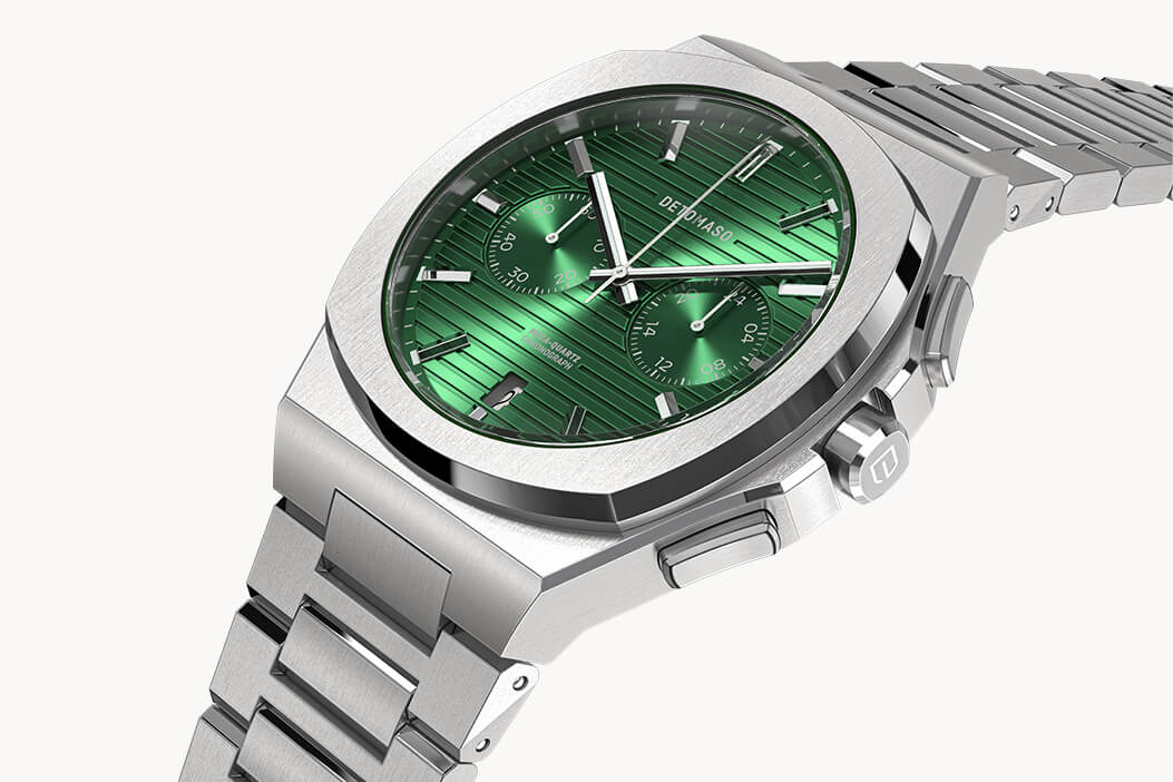 VOLTRE CHRONOGRAPH FIRST EDITION GREEN Stainless steel Silver