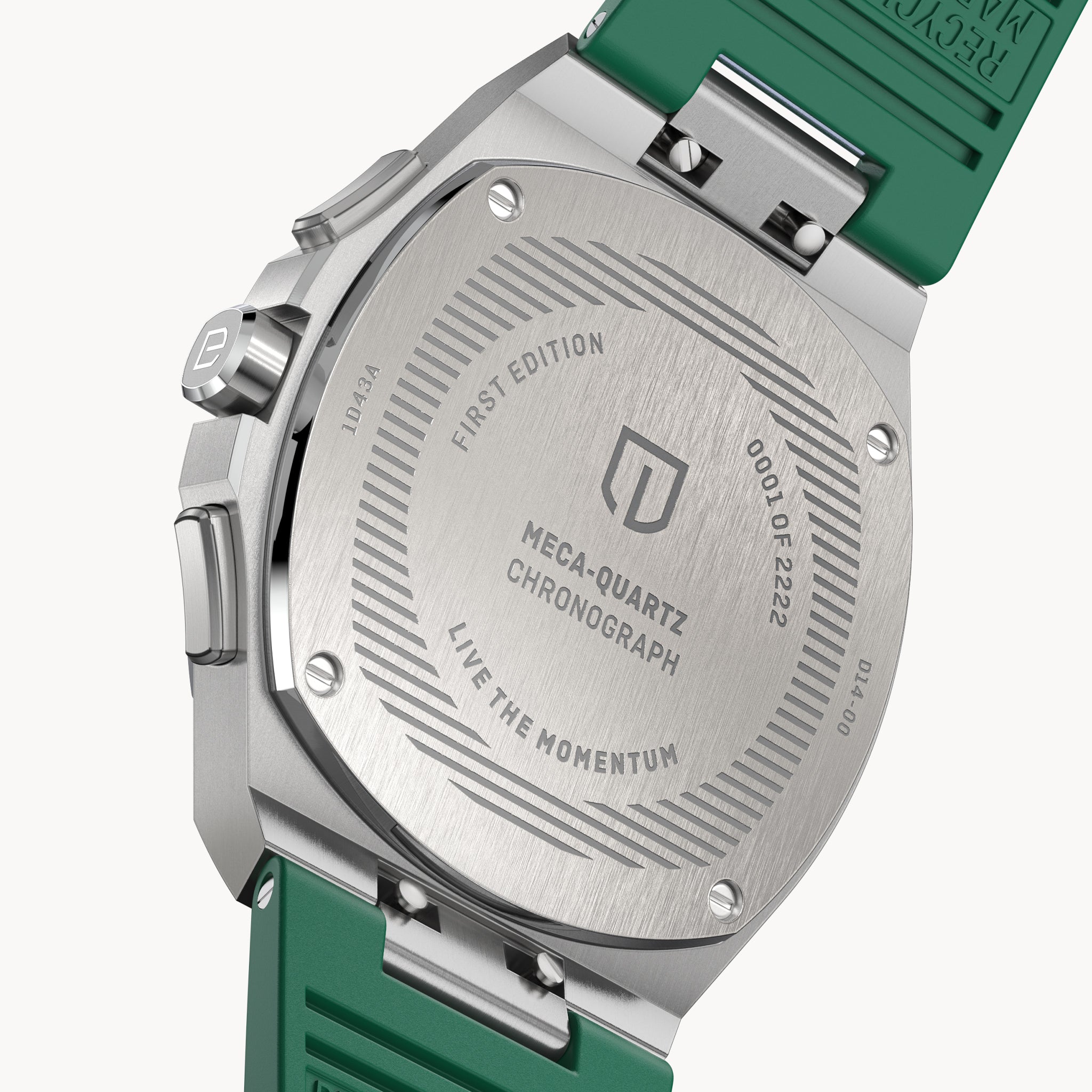 VOLTRE CHRONOGRAPH FIRST EDITION GREEN - reTPU Green Matte - Detomaso Watches
