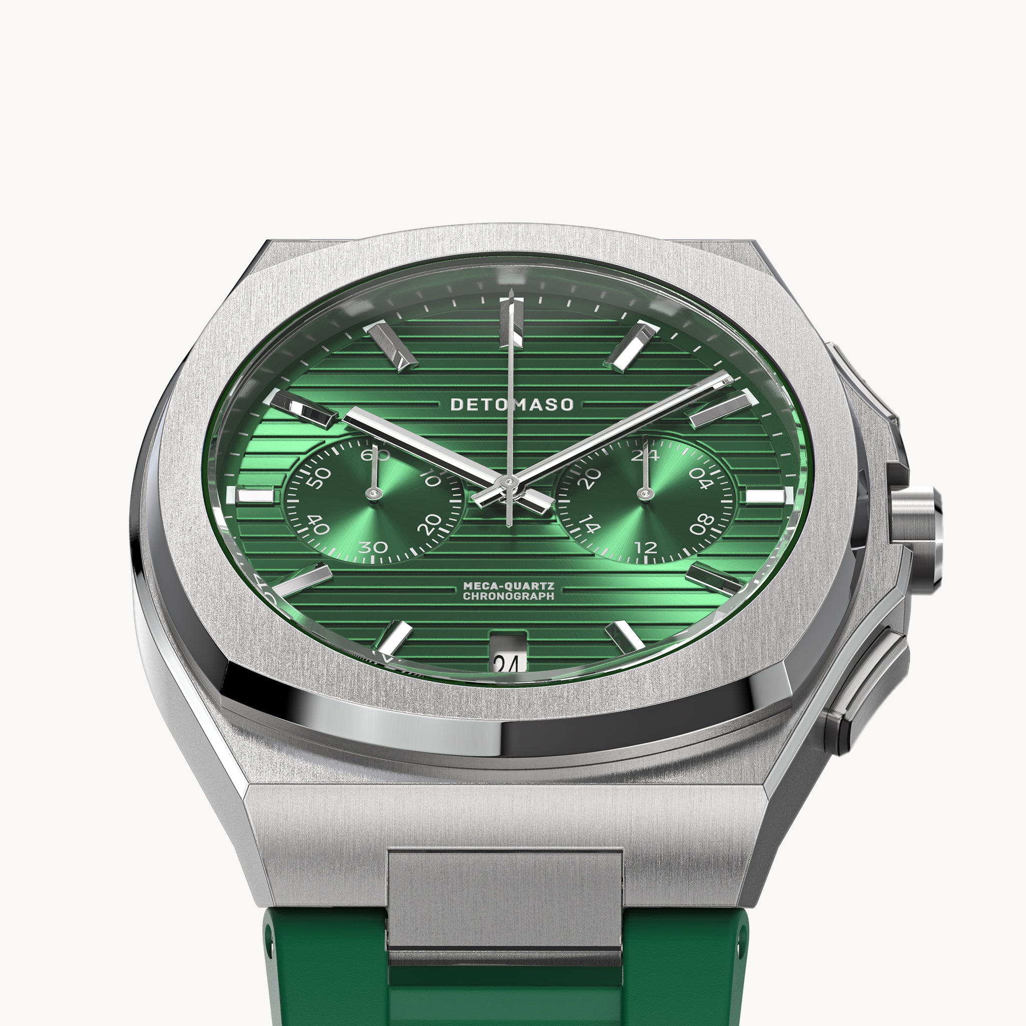 VOLTRE CHRONOGRAPH FIRST EDITION GREEN - reTPU Green Matte - Detomaso Watches