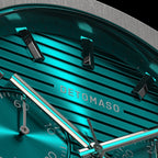 VOLTRE CHRONO PETROL - Stainless steel Silver Matte - Detomaso Watches
