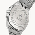VOLTRE CHRONO PETROL - Mesh Silver Brushed - Detomaso Watches