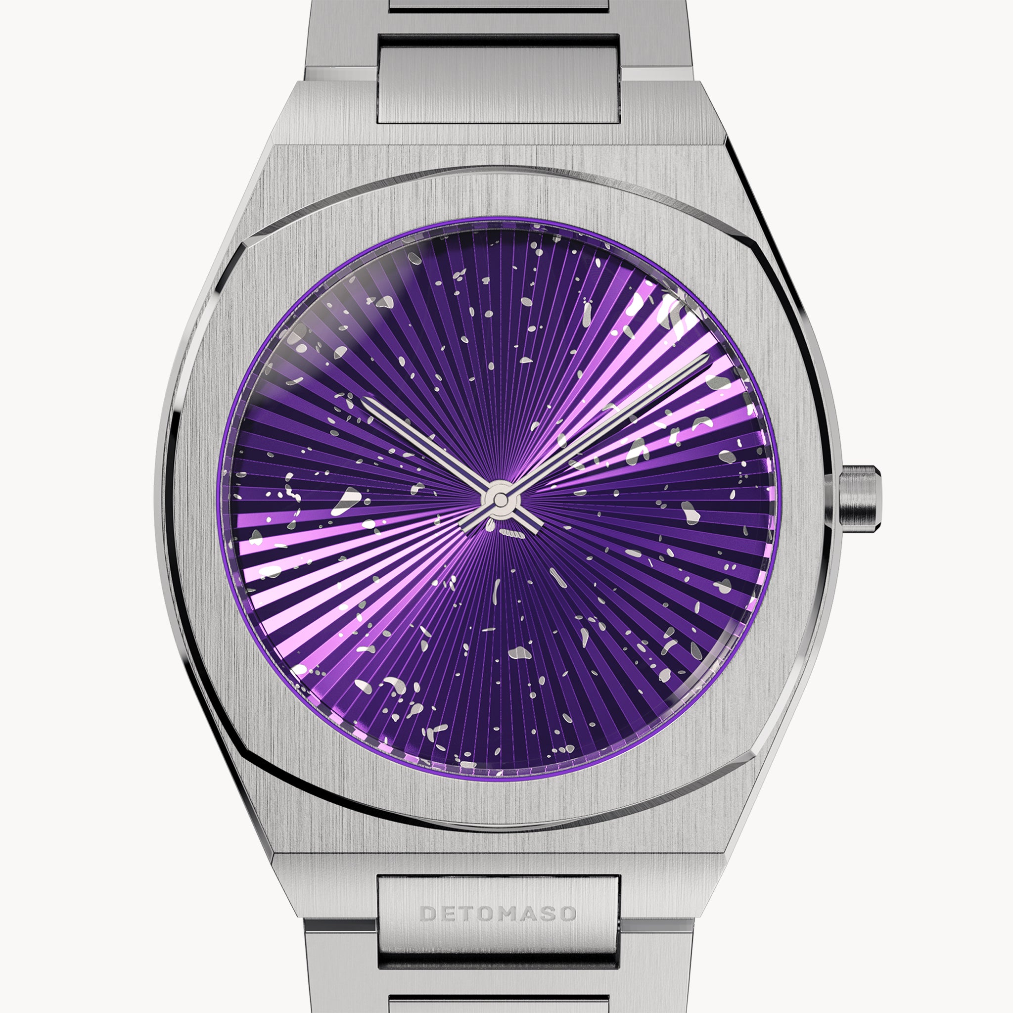 VOLTRE PURPLE BURST Stainless steel Silver Matte Brushed