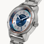 URBAN EXPLORER AUTOMATIC GMT
 SILVER BLUE
 - Stainless steel Silver Brushed - Detomaso Watches