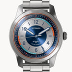 URBAN EXPLORER AUTOMATIC GMT
 SILVER BLUE
 - Stainless steel Silver Brushed - Detomaso Watches