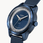 CLASSIC AUTOMATIC DEEP BLUE - Mesh Blue Brushed - Detomaso Watches