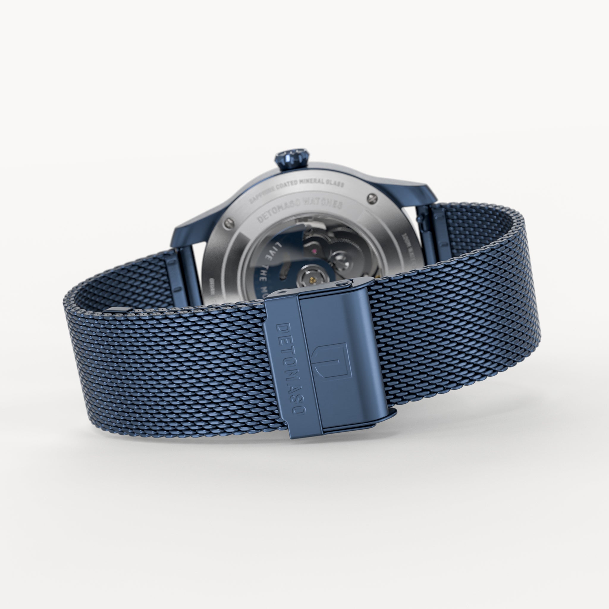 CLASSIC AUTOMATIC DEEP BLUE - Mesh Blue Brushed - Detomaso Watches