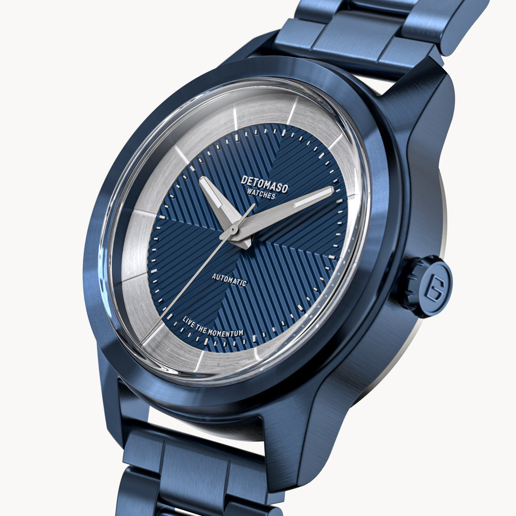 CLASSIC AUTOMATIC DEEP BLUE - Stainless steel Blue Brushed - Detomaso Watches