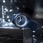 CLASSIC AUTOMATIC DEEP BLUE - Ocean Plastic Dark blue Woven - Detomaso Watches