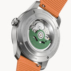 CLASSIC AUTOMATIC FOREST GREEN - Ocean Plastic Orange Woven - Detomaso Watches