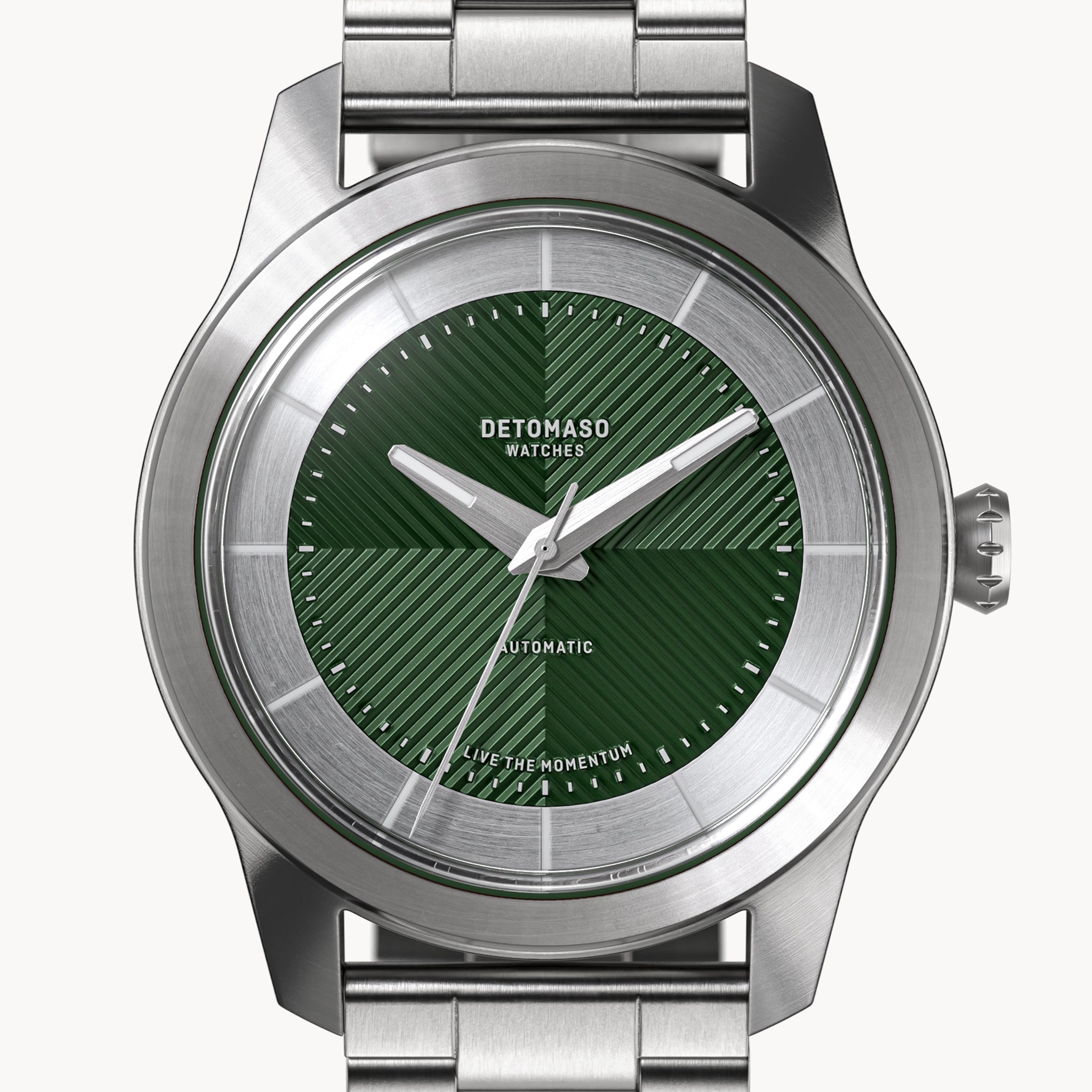 CLASSIC AUTOMATIC FOREST GREEN - Stainless Steel Silver Brushed - Detomaso Watches