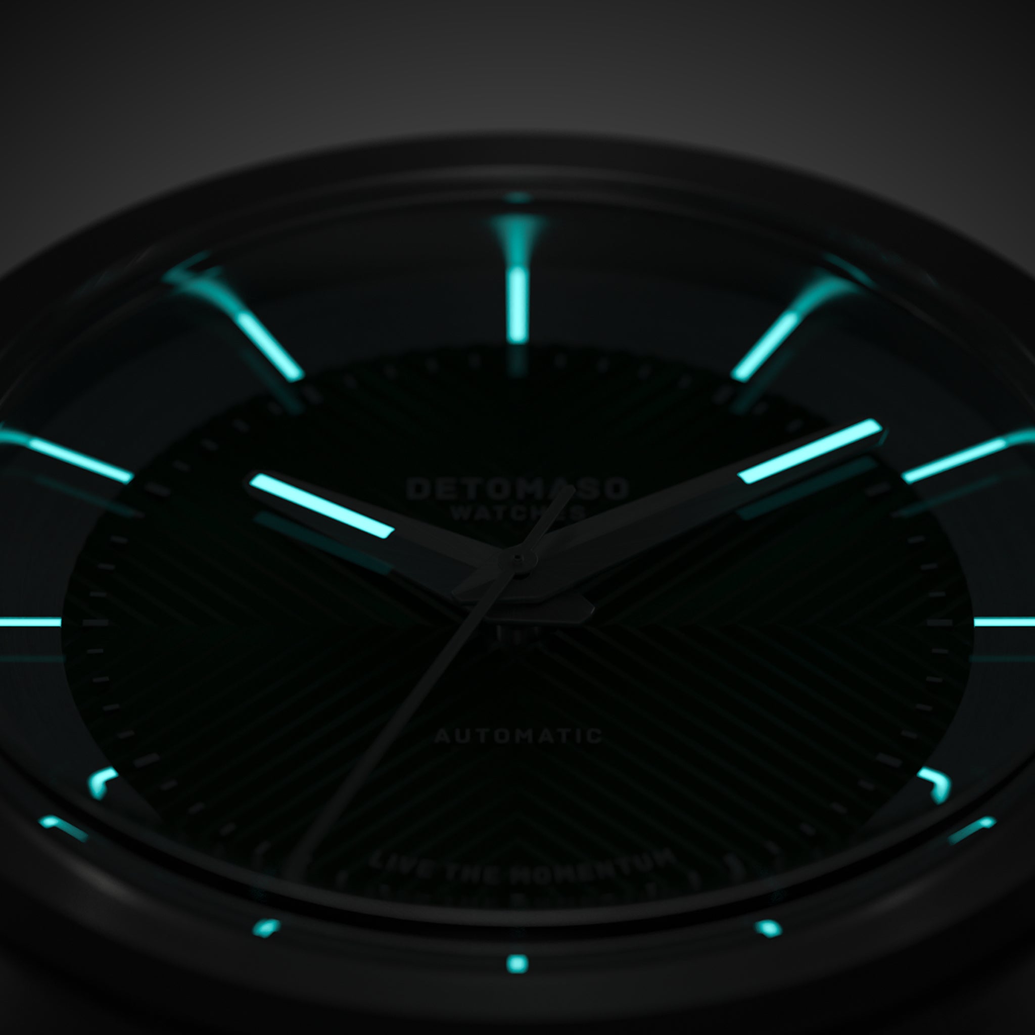 CLASSIC AUTOMATIC FOREST GREEN - Mesh Silver Brushed - Detomaso Watches