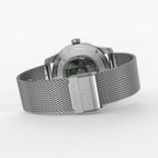 CLASSIC AUTOMATIC FOREST GREEN - Mesh Silver Brushed - Detomaso Watches