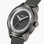 CLASSIC AUTOMATIC SLATE BLACK - Mesh Dark Gun Brushed - Detomaso Watches