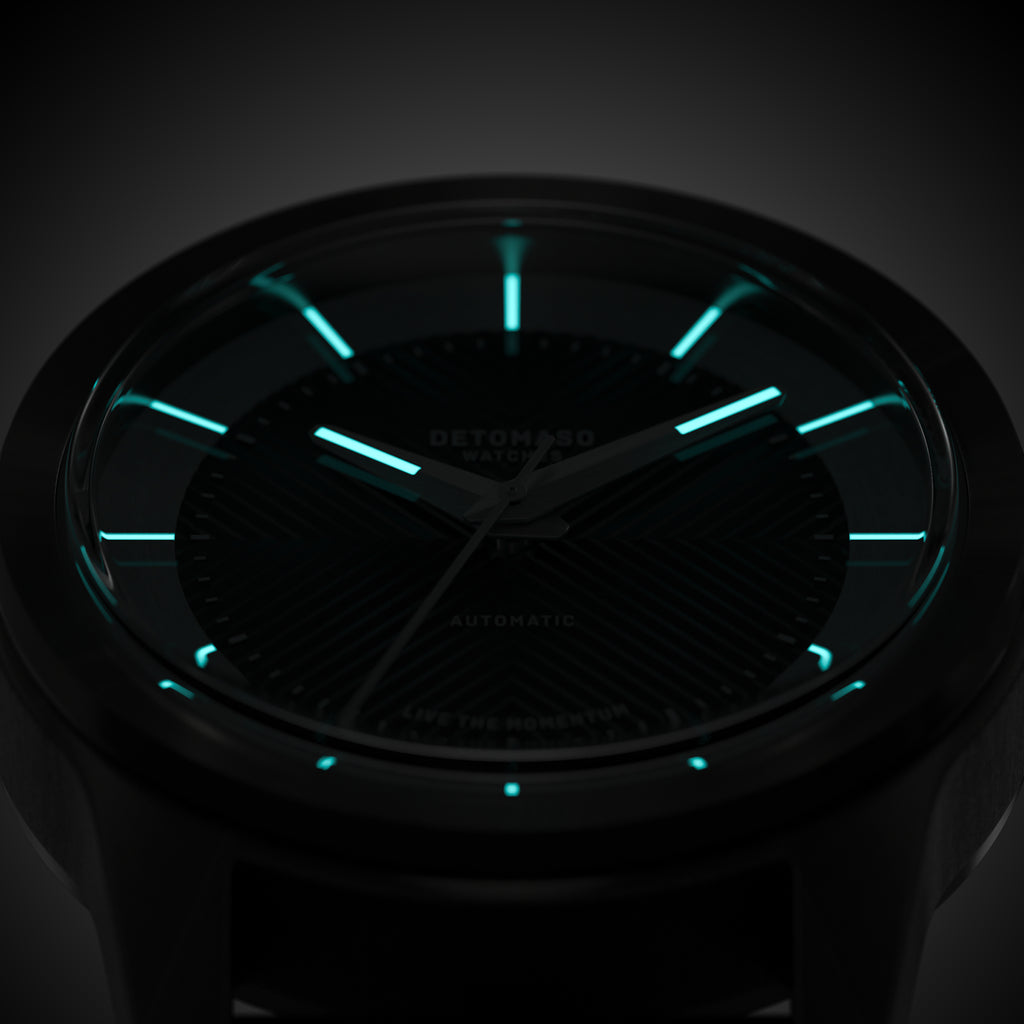 CLASSIC AUTOMATIC SLATE BLACK - Stainless steel Dark Gun Brushed - Detomaso Watches