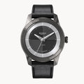 CLASSIC AUTOMATIC SLATE BLACK - Vegan Apple Leather Black Smooth - Detomaso Watches