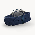 D10 CHRONO SOLAR
 GRAY BLUE
 - Ocean Plastic Dark blue Woven - Detomaso Watches