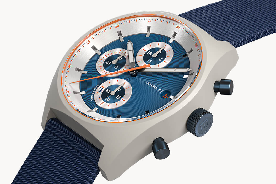 D10 Chronograph Solar – Gray Blue