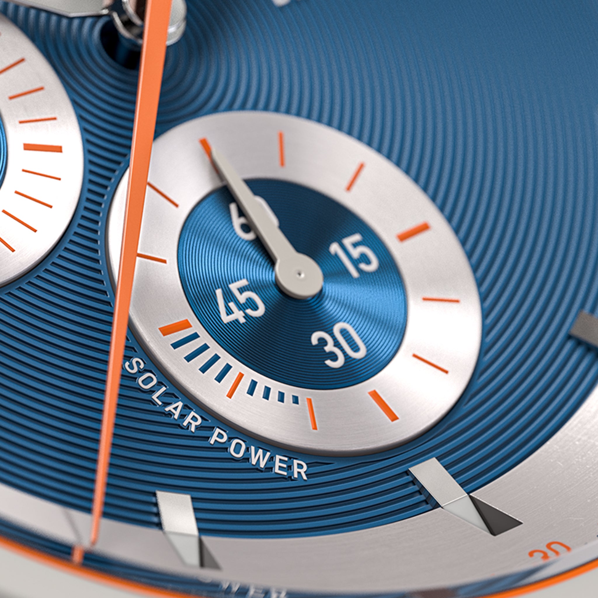 D10 CHRONO SOLAR
 GRAY BLUE
 - Ocean Plastic Orange Woven - Detomaso Watches